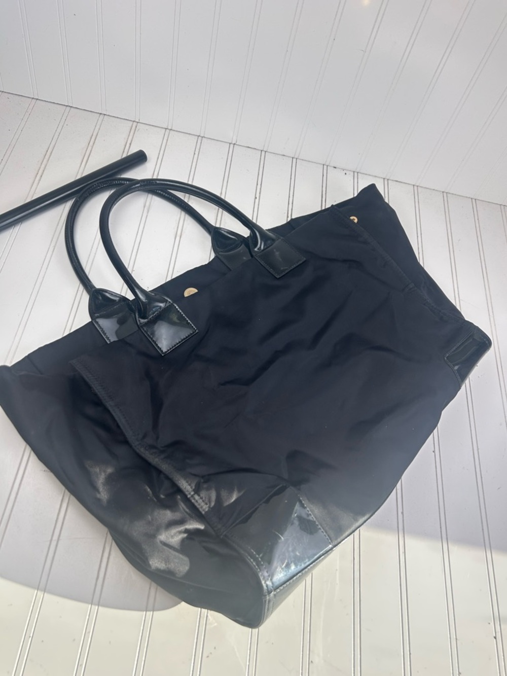 Tory Burch Black Nylon Ella Tote Shoulder Bag $240 - Picture 16 of 16